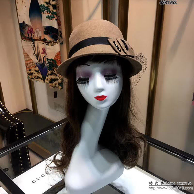 CHANEL香奈兒 百搭款 秋冬爆款 羊毛小盆帽 6881952 LLWJ6288